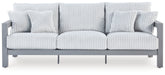 Furniture City Laplace - Ashley Furniture - Hurley Park Outdoor Sofa with Cushion - Sofa with Cushion / Gray - PCP695-838