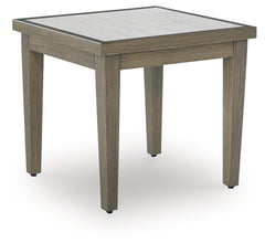 Furniture City Laplace - Ashley Furniture - Rainier Ranch Outdoor End Table - Square End Table / Brown/Beige - P701-702