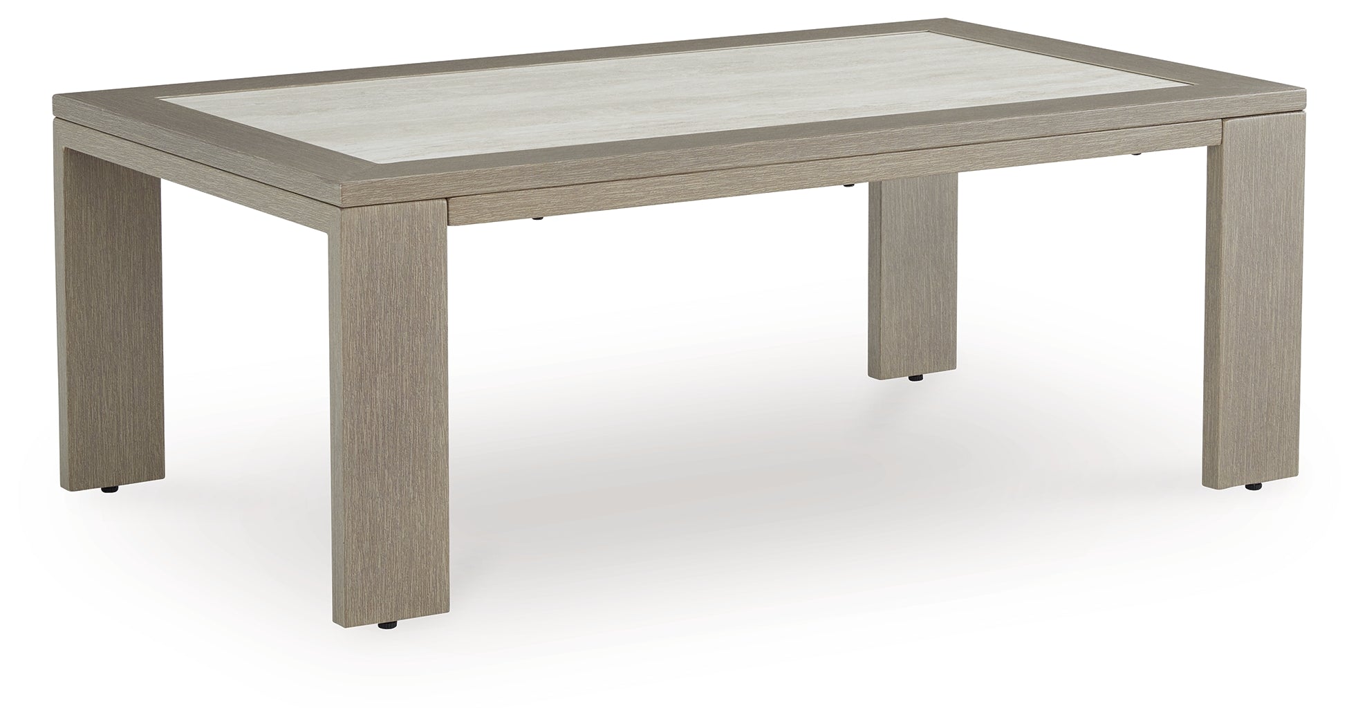 Furniture City Laplace - Ashley Furniture - Kimpton Isle Outdoor Coffee Table - Rectangular Cocktail Table / Brown - P704-701
