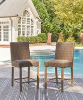 Furniture City Laplace - Ashley Furniture - Walton Bridge Outdoor Bar Stool (Set of 2) - Barstool (Set of 2) - P749-130