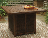 Furniture City Laplace - Ashley Furniture - Paradise Trail Bar Table with Fire Pit - Square Bar Table w/Fire Pit - P750-665