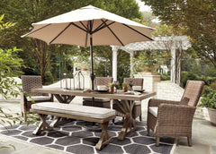 Furniture City Laplace - Ashley Furniture - Beachcroft Outdoor Dining Table - RECT Dining Table w/UMB OPT - P791-625