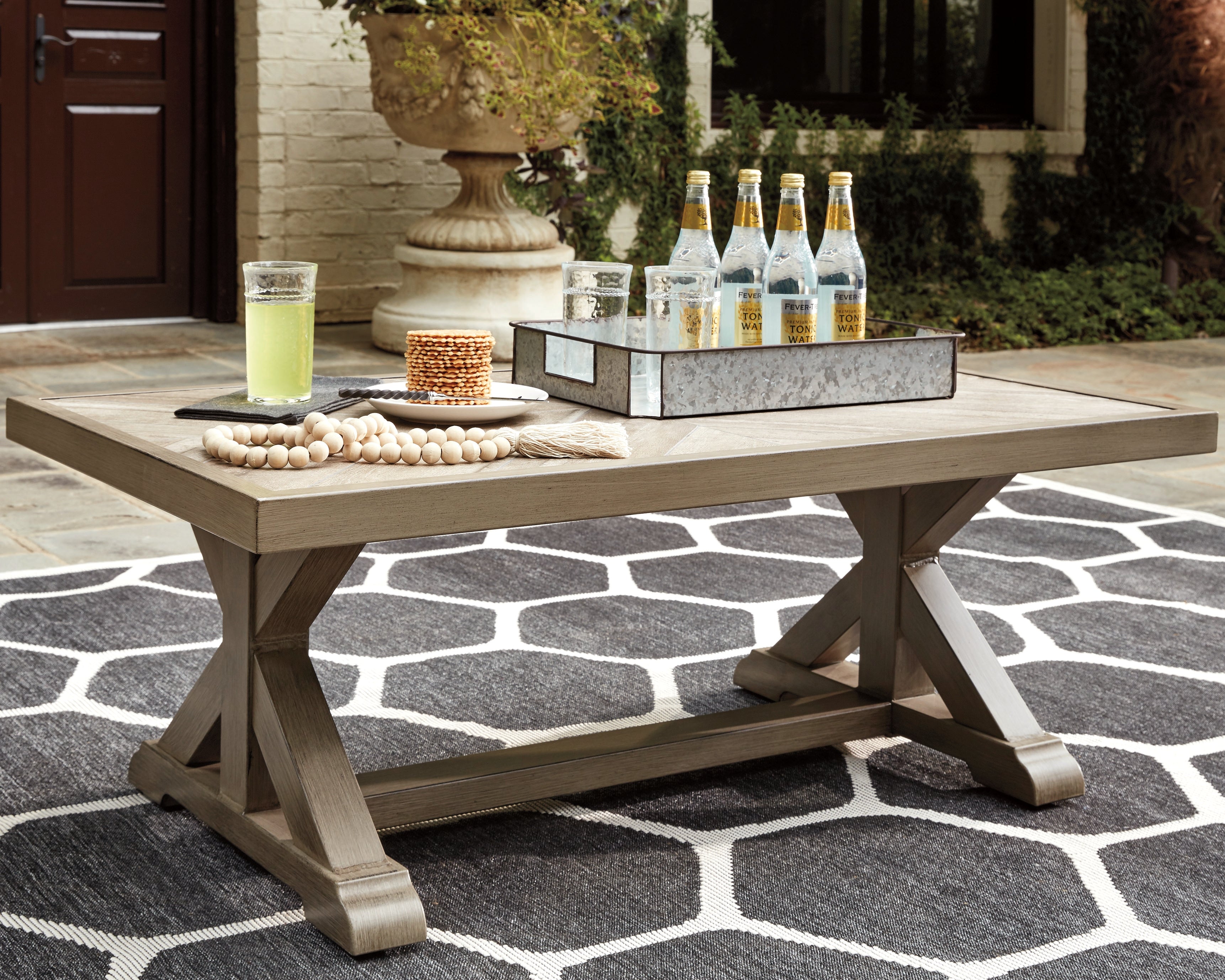 Furniture City Laplace - Ashley Furniture - Beachcroft Outdoor Coffee Table - Rectangular Cocktail Table - P791-701