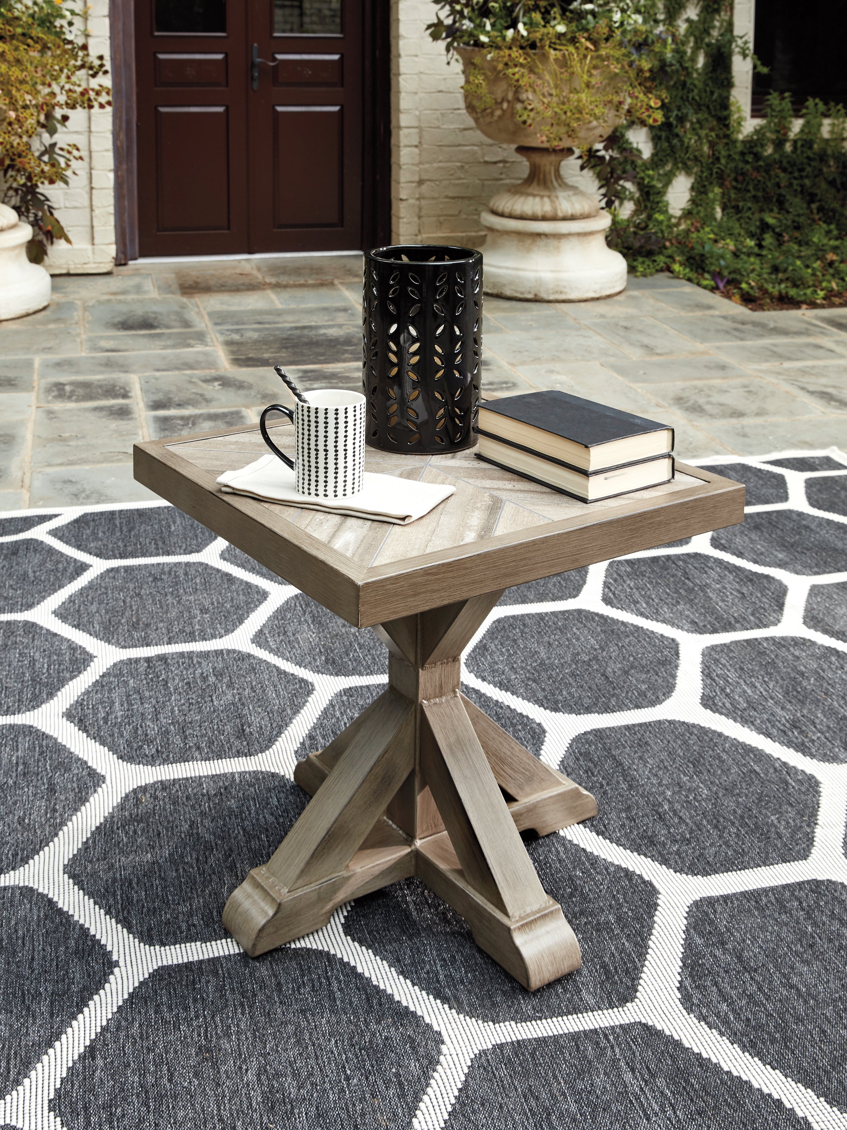 Furniture City Laplace - Ashley Furniture - Beachcroft Outdoor End Table - Square End Table - P791-702