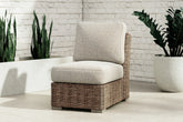 Furniture City Laplace - Ashley Furniture - Beachcroft Outdoor Armless Chair with Cushion - Armless Chair w/Cushion - P791-846
