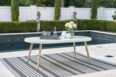 Furniture City Laplace - Ashley Furniture - Seton Creek Outdoor Dining Table - Oval Dining Table w/UMB OPT - P798-625