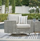 Furniture City Laplace - Ashley Furniture - Seton Creek Outdoor Swivel Lounge with Cushion - Swivel Lounge w/ Cushion - P798-821