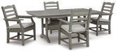 Furniture City Laplace - Ashley Furniture - Visola Outdoor Dining Table with 4 Chairs - Outdoor Dining Table with 4 Chairs - P802P4