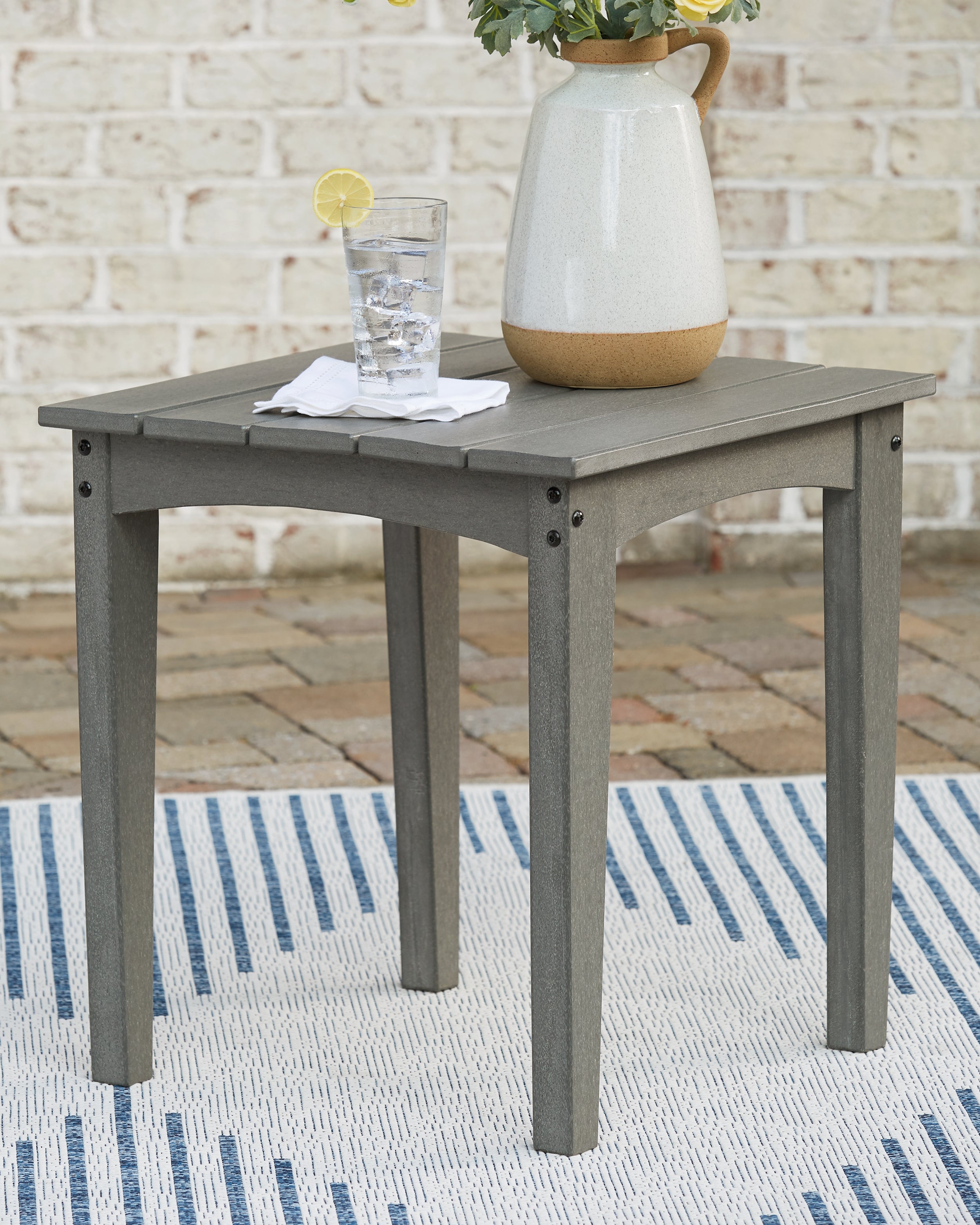 Furniture City Laplace - Ashley Furniture - Visola Outdoor End Table - Square End Table - P802-702