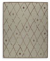Furniture City Laplace - Ashley Furniture - Guyford 8' x 10' Rug - 8' x 10' Rug / Beige/Brown - R406871