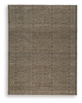 Furniture City Laplace - Ashley Furniture - Merrittman 7'8" x 10' Area Rug - 7'8" x 10' Area Rug / Brown/Ivory - R407701