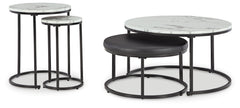Furniture City Laplace - Ashley Furniture - Jusmour Table (Set of 4) - Occasional Nesting TBL (4/CN) / Black/White - T161-14