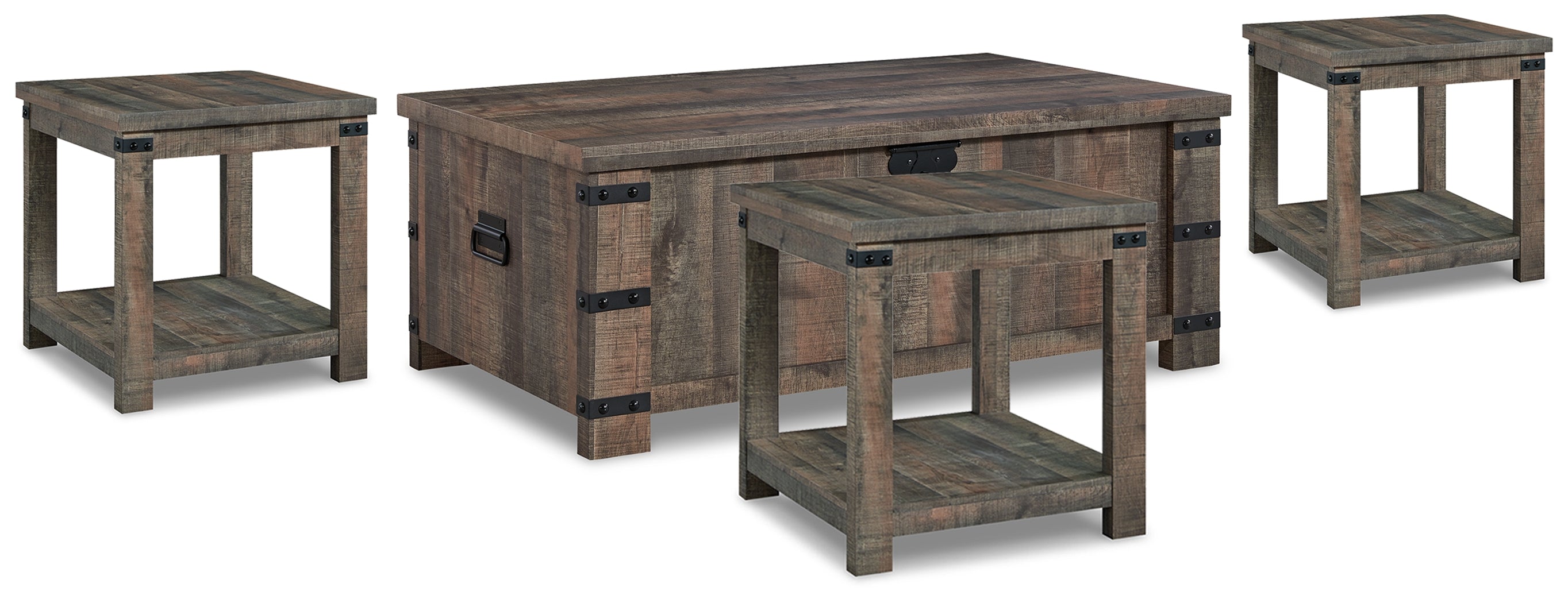 Furniture City Laplace - Ashley Furniture - Hollum Coffee Table and 3 End Tables - Coffee Table and 3 End Tables - T466T2