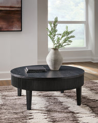 Furniture City Laplace - Ashley Furniture - Marstream Coffee Table - Round Cocktail Table - T551-8