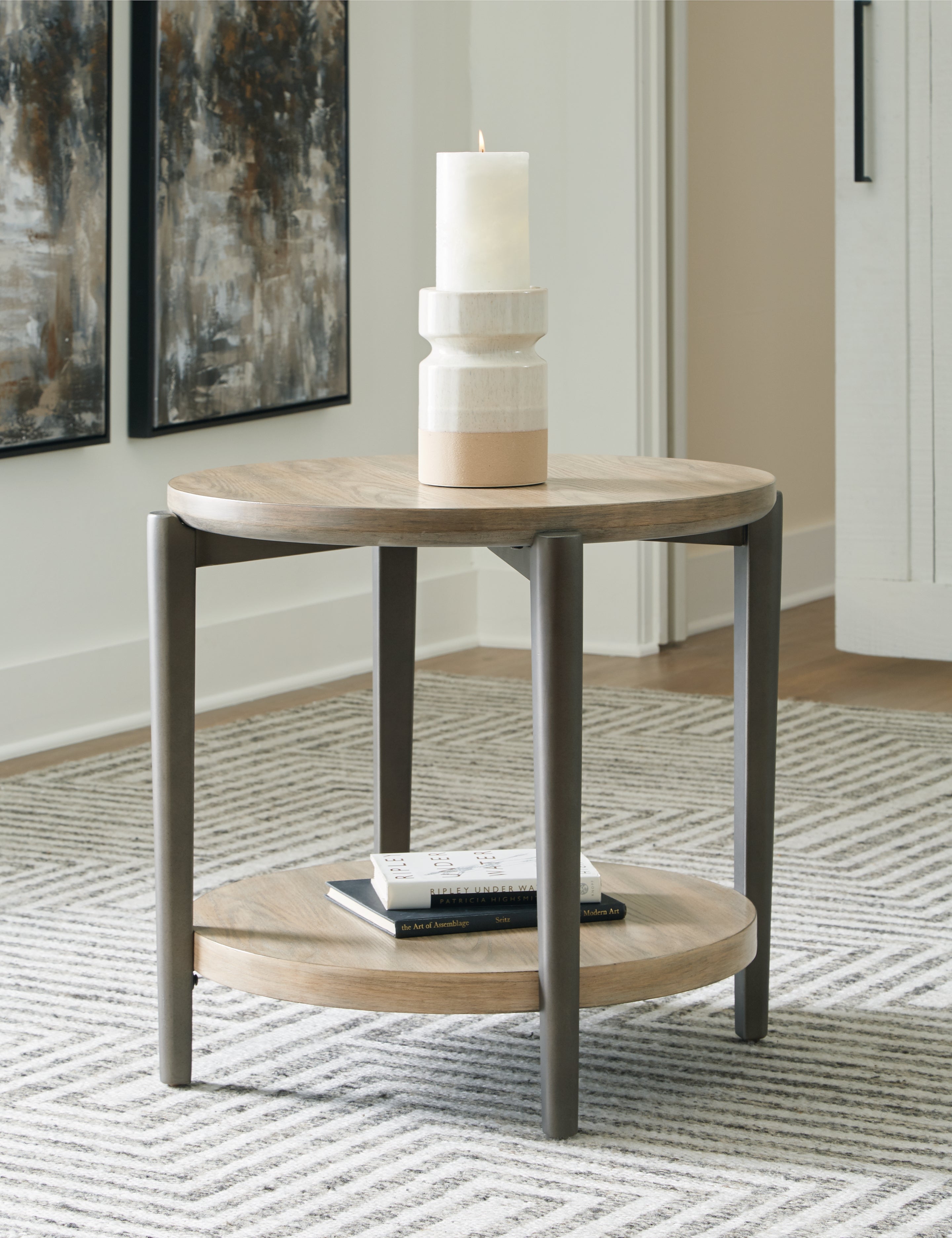 Furniture City Laplace - Ashley Furniture - Dyonton End Table - Round End Table - T574-6