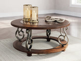 Furniture City Laplace - Ashley Furniture - Frallyn Coffee Table - Round Cocktail Table - T623-8