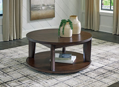 Furniture City Laplace - Ashley Furniture - Korestone 2 Coffee Table - Round Cocktail Table - T657-8