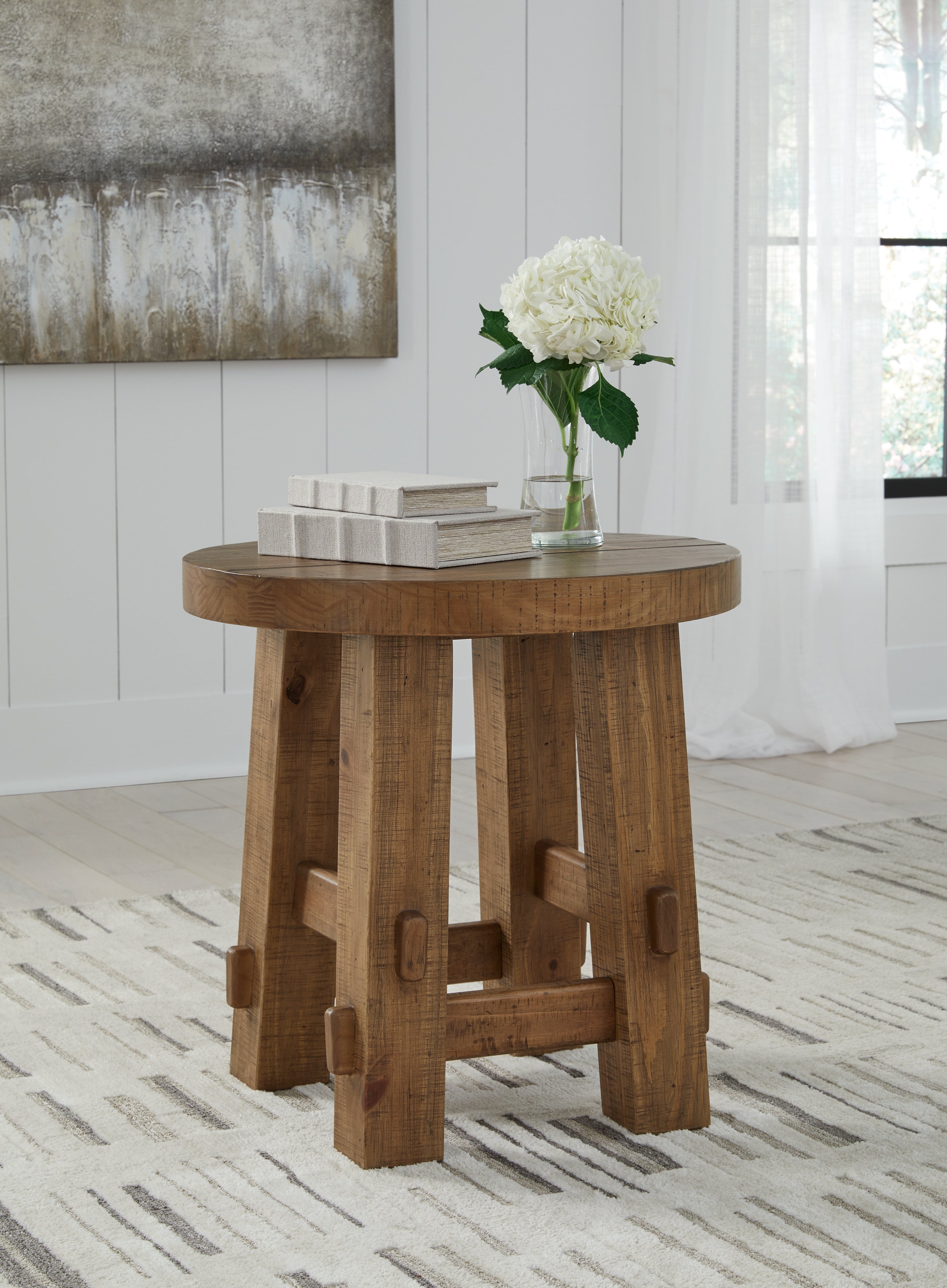 Furniture City Laplace - Ashley Furniture - Mackifeld End Table - Round End Table - T724-6