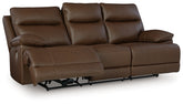 Furniture City Laplace - Ashley Furniture - VonRyan Power Reclining Sofa - PWR REC Sofa with ADJ Headrest / Tobacco - U1040015