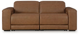 Furniture City Laplace - Ashley Furniture - Magic Man 2-Piece Power Reclining Sectional Loveseat - 2-Piece Power Reclining Sectional Loveseat / Caramel - PCU10700S1