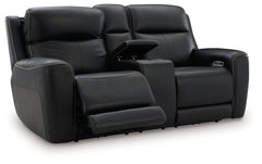 5Z-Comfort Power Reclining Loveseat with Console