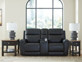 Furniture City Laplace - Ashley Furniture - 5Z-Comfort Power Reclining Loveseat with Console - PWR REC Loveseat/CON/ADJ HDRST - PCU1090218