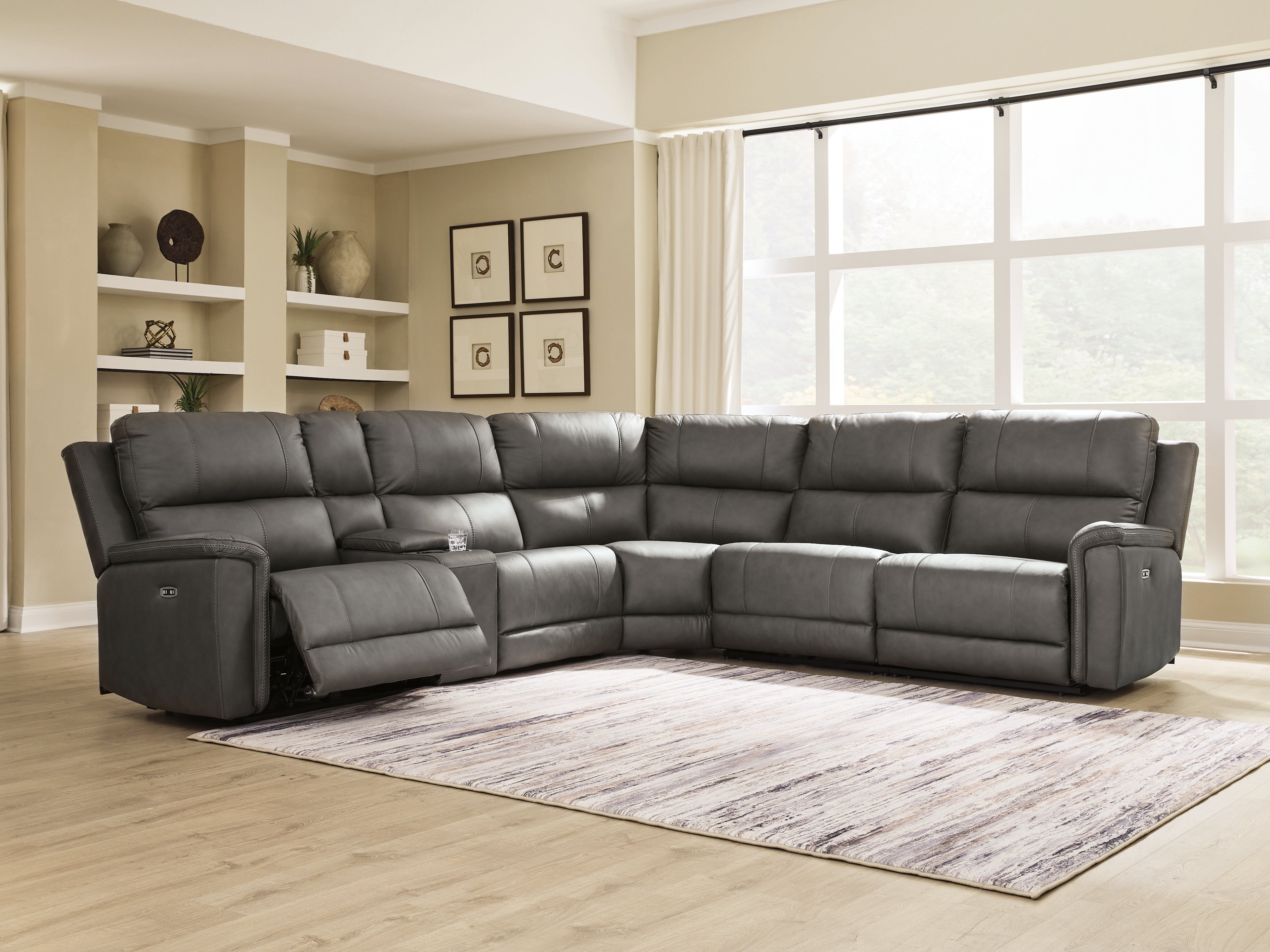 Furniture City Laplace - Ashley Furniture - Bleckley 6-Piece Power Reclining Sectional - 6-Piece Power Reclining Sectional - PCU12000S5