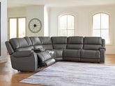 Furniture City Laplace - Ashley Furniture - 5Z - Pittson 6-Piece Power Reclining Sectional - 6-Piece Power Reclining Sectional - PCU12600S5
