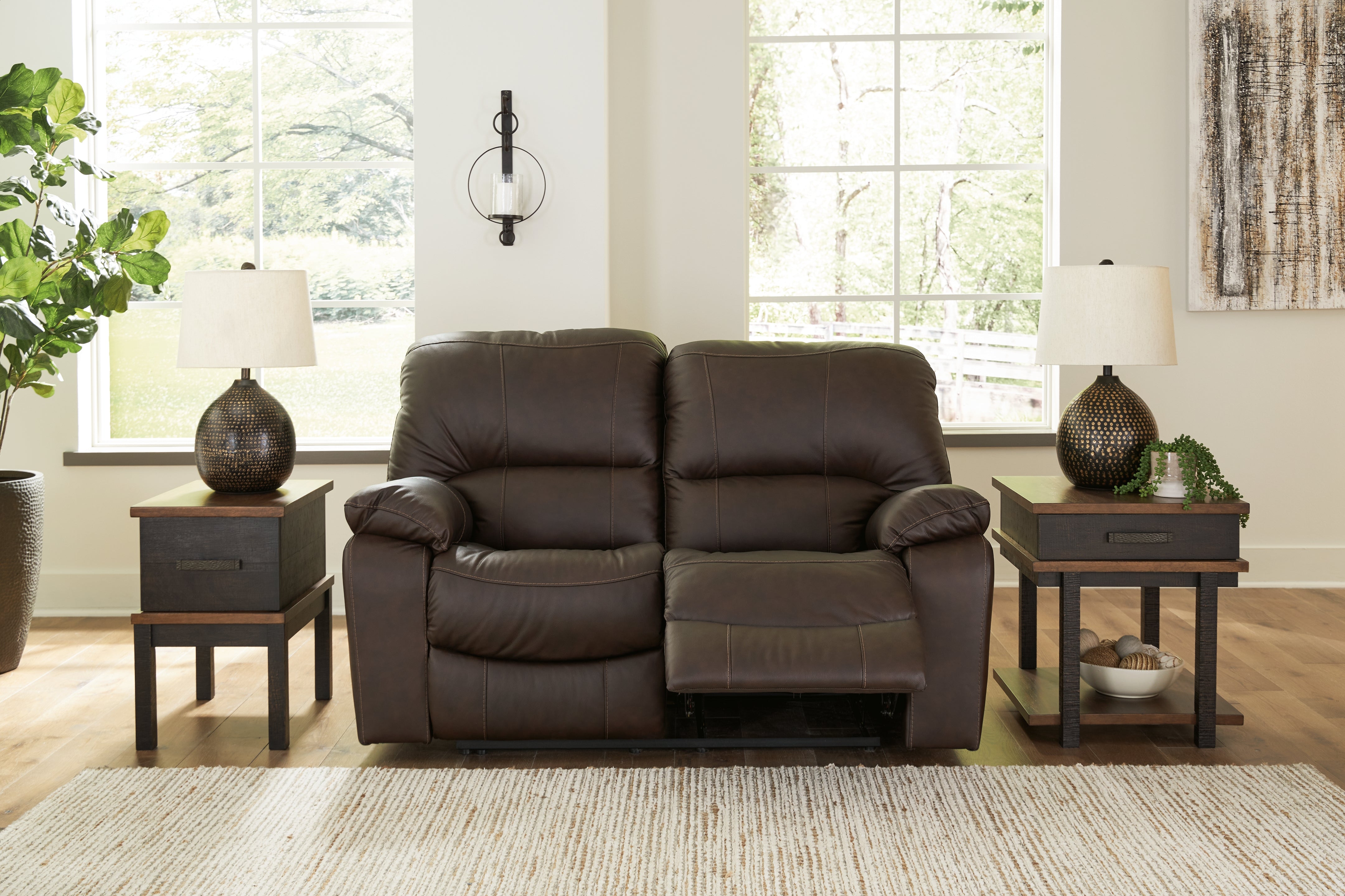 Furniture City Laplace - Ashley Furniture - Leesworth Power Reclining Loveseat - Reclining Power Loveseat - U4380874