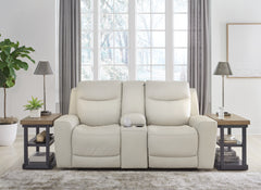 Furniture City Laplace - Ashley Furniture - Mindanao Power Reclining Loveseat with Console - PWR REC Loveseat/CON/ADJ HDRST - U5950518