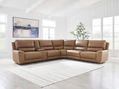 Furniture City Laplace - Ashley Furniture - DeepWakes 6-Piece Reclining Sectional with Storage Console - 6-Piece Reclining Sectional with Storage Console - PCU62606S36