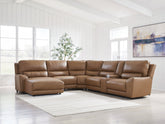 Furniture City Laplace - Ashley Furniture - DeepWakes 6-Piece Power Reclining Sectional with Chaise - 6-Piece Power Reclining Sectional with Chaise - PCU62606S19