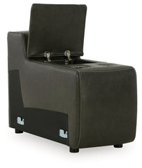 Center Line 3-Piece Sectional Sofa and 3-Piece Loveseat with Console