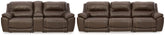 Furniture City Laplace - Ashley Furniture - Dunleith 3-Piece Reclining Sofa and 3-Piece Loveseat with Console - 3-Piece Reclining Sofa and 3-Piece Loveseat with Console - U71604U1