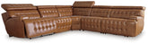 Furniture City Laplace - Ashley Furniture - Temmpton 5-Piece Power Reclining Sectional - 5-Piece Power Reclining Sectional / Chocolate - U92708S4