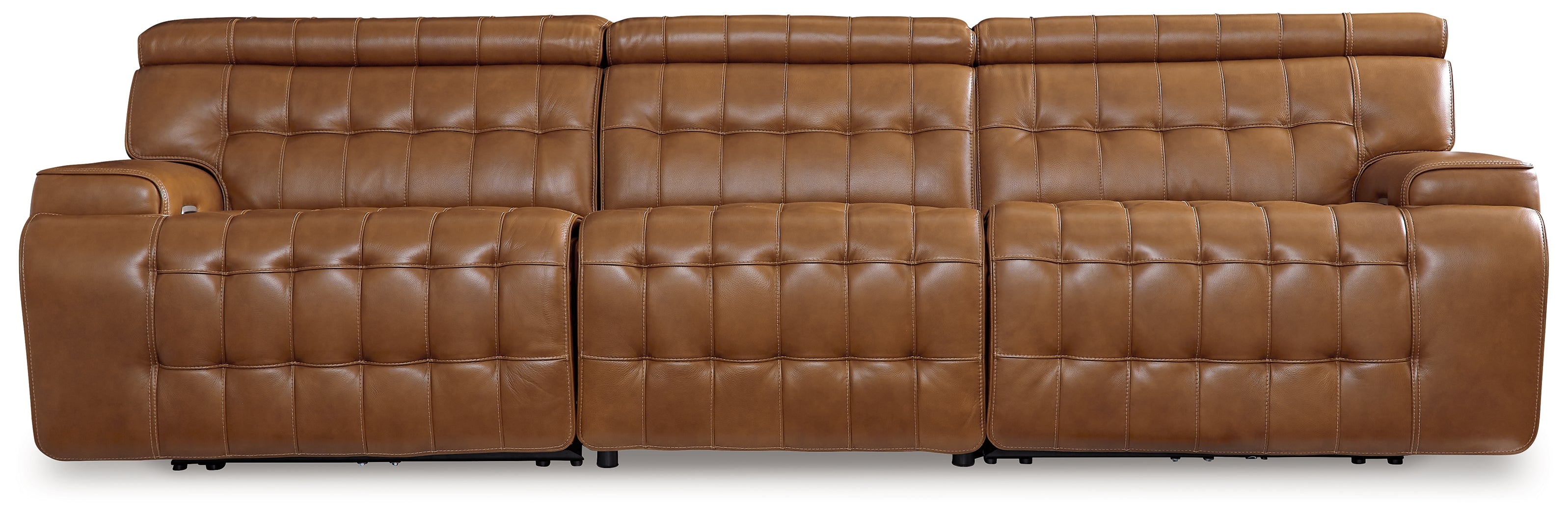 Furniture City Laplace - Ashley Furniture - Temmpton 3-Piece Power Reclining Sectional Sofa - 3-Piece Power Reclining Sectional Sofa / Chocolate - U92708S3