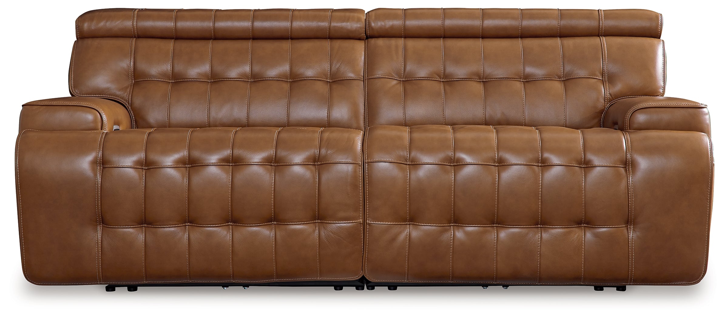 Furniture City Laplace - Ashley Furniture - Temmpton 2-Piece Power Reclining Sectional Loveseat - 2-Piece Power Reclining Sectional Loveseat / Chocolate - U92708S1