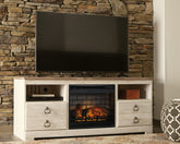Furniture City Laplace - Ashley Furniture - Willowton 64" TV Stand with Electric Fireplace - 64" TV Stand with Electric Fireplace - W267W8