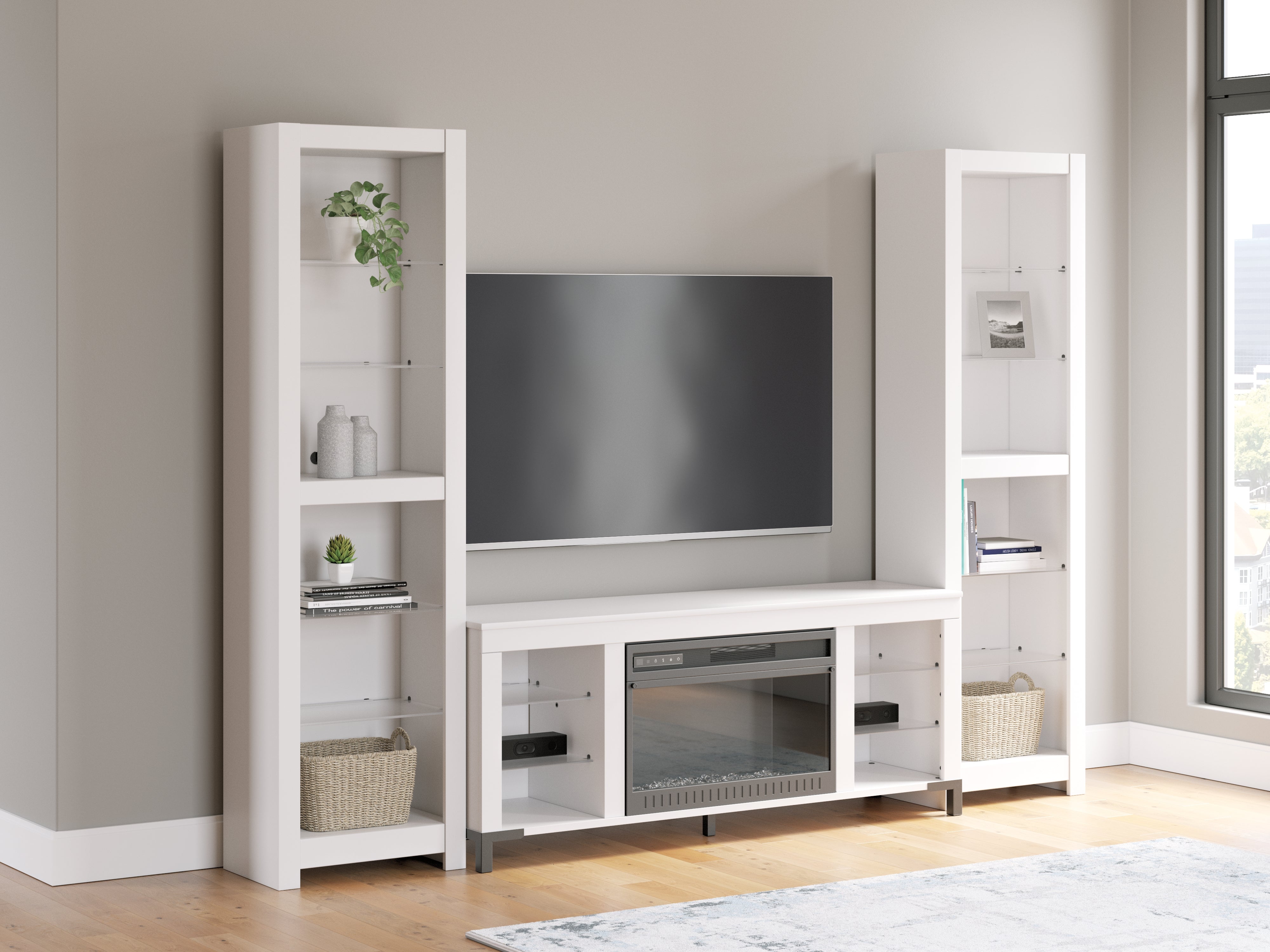 Furniture City Laplace - Ashley Furniture - Brollevi 3-Piece Entertainment Center - 3-Piece Entertainment Center - W2722W1