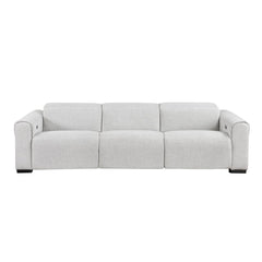 McPherson - Power Double Reclining Sofa With Power Headrests, Charging Ports - Cloud
