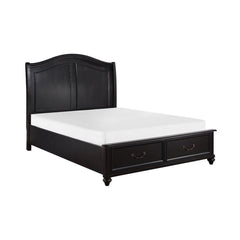 Herman - Platform Bed With Storage Footboard