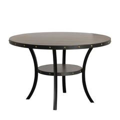Crispin - Round Dining Table - Gray