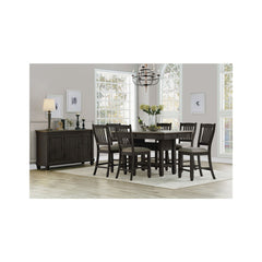 Granby - 5 Piece Counter Height Set (Table & 4 Chairs) - Dark Gray / Dark Brown