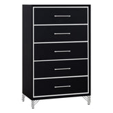 Ava - 5 Drawer Chest - Ebony