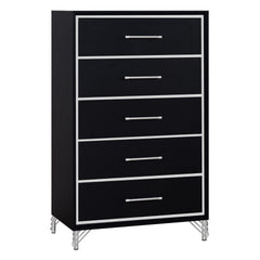 Ava - 5 Drawer Chest - Ebony