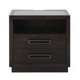 Larchmont - Nightstand, LED Lighting - Dark Brown