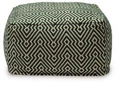 Abacy - Pouf - Green / Ivory