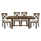 Bonner - 5 Piece Dining Room Set (Table & 4 Side Chairs) - Brown
