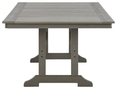 Visola - RECT Dining Table w/Umb OPT - Gray