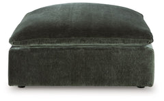 Carriage View - Oversized Accent Ottoman - Jade